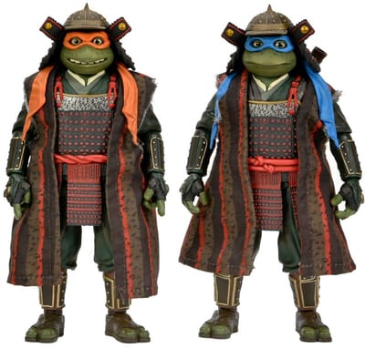 NECA Teenage Mutant Ninja Turtles III Action Figure 2-Pack Leonardo & Michelangelo 18 cm Action Figuur