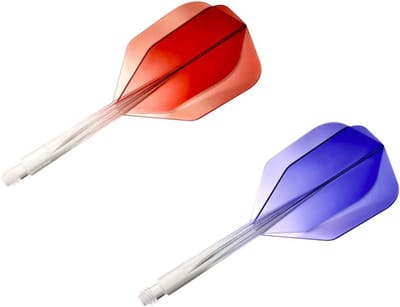 Dartpijlen Flights Asvorm Gradatie Blauw Medium