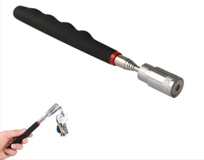 *** Telescopische Magneet Pick Up Stick met LED Lampje - 19-81 cm bereik voor moeiteloos magnetisch oppakken en opruimen! ***