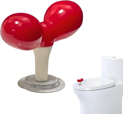Toiletbril Lifter - Deksel Handvat - Hygiënisch Gebruik - Contactloos Hulpmiddel - 8x8 cm - Wit