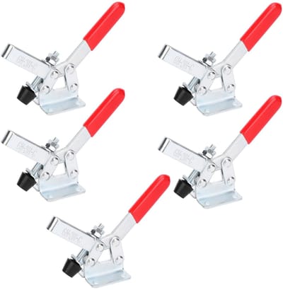 Dailygoods- Snelspanklem 5 Stuks - Gegalvaniseerd - Klemming Kracht 182 kg - Openingshoek 92° - Voor Voertuigproductie - Lassenverwerking - Klem