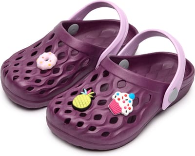 Ladeheid Clogs Kinderen - Tuinschoenen - Lichte - Kinderschoenen - Meisjes - Jongens – Violet – 30/31 - LA-CA-FlowKidsJib