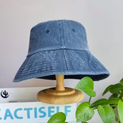 Nouveau Chapeau Bob à Grande Circonférence de Tête Taille Élargie et Approfondie Chapeau Lavé à Large Bord pour Femme et Homme Chapeau de Soleil Chapeau de Pêche XL61-63cm gray