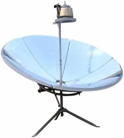 Zonnefornuis Parabolisch - Solar Cooker Buiten - Koken met Zonlicht - Hoog Rendement Ontwerp - 1500 mm Diameter - Zwart