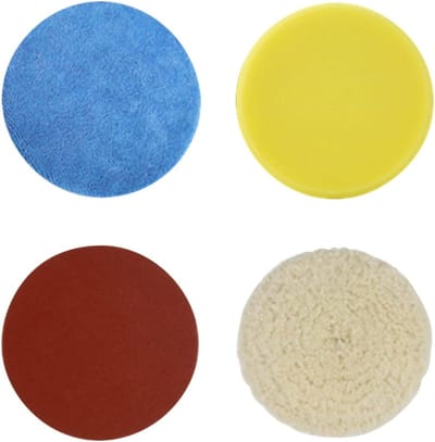 Accessoireset Polijstmachine - Polijstset Schuurmachine - Oppervlakken Polijsten - Specifiek voor 150 mm - 15 x 15 x 10 cm
