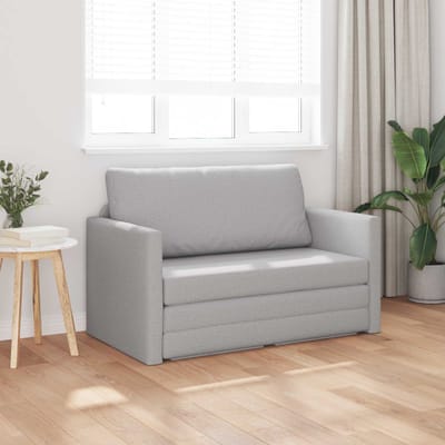 vidaXL - Slaapbank - Wolkgrijs - 124 - x - 71 - x - 78 - cm - Stof