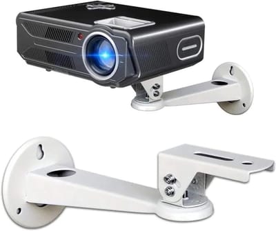 Wandmontage Projector Hanger 360 Graden Draaibaar Aluminium Schokbestendig Beveiligingscamera Houder Montagebeugel Wit.
