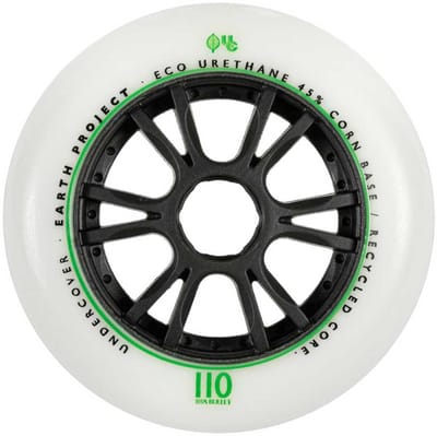 Undercover Wheels Earth Schaatswielen Wit 110 mm