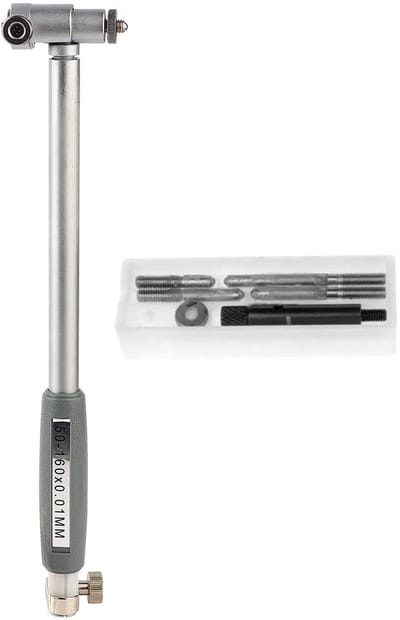 Cosensi- Boring Wijzerplaat Meetstang - Nauwkeurigheid 0,01 mm - Meetbereik 50-160 mm - Aluminiumlegering - Inclusief Zijkoppen - Duurzaam en Stabiel - Meetstaaf