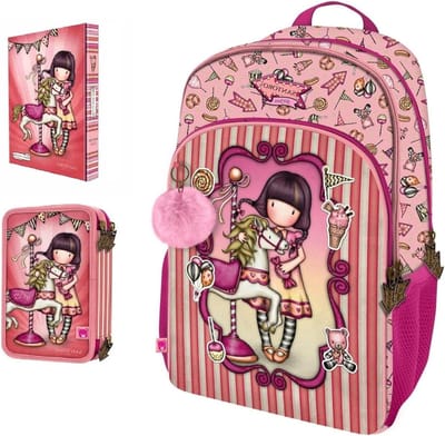 Schoolrugzak met etui - Kinderrugzak set - Naar school gaan - Compleet met accessoires