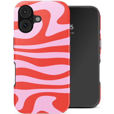 Selencia Hoesje - Geschikt voor Apple iPhone 17 - Backcover - Dream Swirl Pink