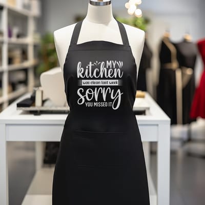 Verstelbaar kookschort, unisex, met 2 Zakken Vloeistof Druppel Waterbestendig Koken Keuken Restaurant Bar Schilderen BBQ, voor diverse doeleinden, Zwart Schorten Unisex Schorten voor V/M , my kitchen was clean last week sorry i missed it 1.