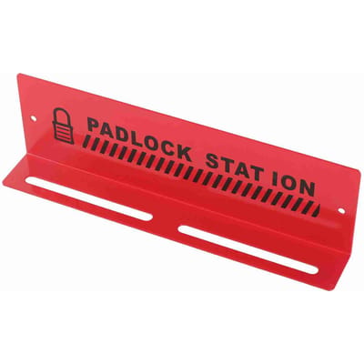 Lockout Tagout Sloten Station Rood Stalen Wandmontage Alarm Herinnerings Hangslot Station voor Beheer red