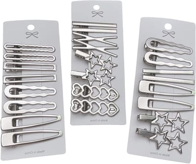 24 Stuks Vrouwen Haarspelden voor Meisjes - Metalen Haarclips voor Stijlvolle Haarstyling zonder Rimpels