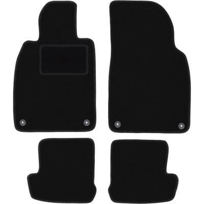 Zwarte veloursmatten voor: Porsche 911 (type 991) coupé, targa, cabrio (2010-2019)