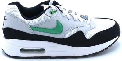 Nike Air Max 1 GS Zwart Stadium Groen Kindersneakers Wit Puur-Platina DZ3307-108 38.5 gray