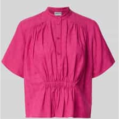 boxy fit blouse met korte mouwen van puur katoen
