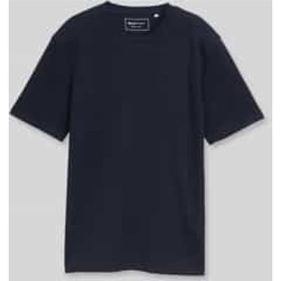 Tom Tailor Denim - T-shirt met wafelstructuur - Maat XXL - sky captain blue