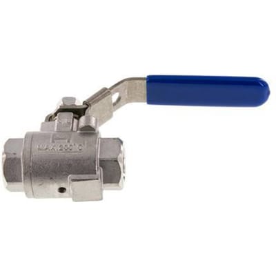 G 3/8 inch RVS Kogelkraan met Ontluchting - BL3SH-MVT-038
