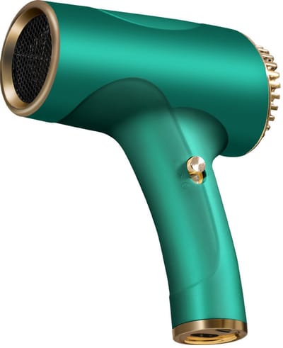 VHV - Föhn - Draadloze föhn - kleine draagbare föhn - Hoogwaardige föhn met warme en koude lucht - USB-oplaadfunctie - Ideaal voor gezinsuitjes - Reizen en kamperen - groen