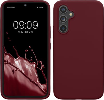 kwmobile telefoonhoesje geschikt voor Samsung Galaxy A54 5G - Hoesje met siliconen coating - Smartphone case in bordeaux-violet
