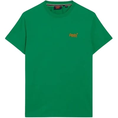 Superdry - Essential T-shirt van biologisch katoen met logo - Heren - T-shirts