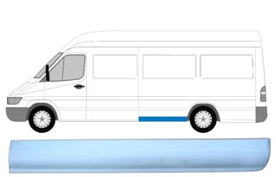 Reparatiepaneel achterspatbord voor Mercedes Sprinter 1995-2006 / Links