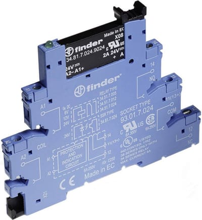 Finder Halfgeleiderrelais 38.81.7.024.8240-1 2 A Schakelspanning (max.): 240 V/AC 1 stuk(s)
