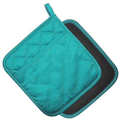 Hittebestendige Katoen en Neopreen Pannenlappen met Pocket - Multifunctionele Hot Pad Set voor Handbescherming