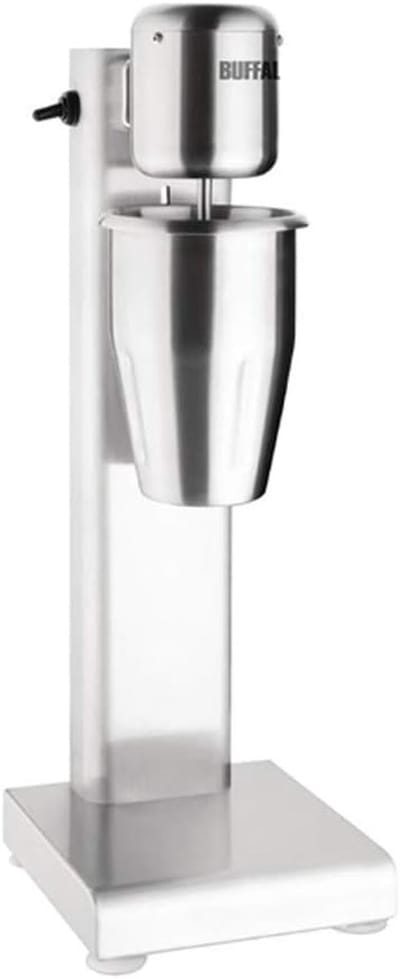 Milkshake Mixer - Drankjes Maken - Snelle Bereiding - Geluidsarme Motor - 1 Liter Mok - Zilver