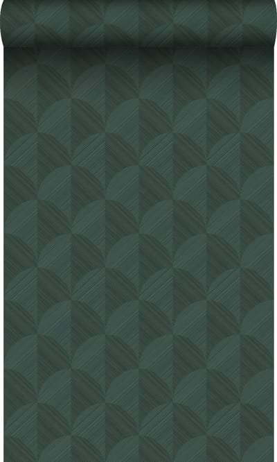 Origin Wallcoverings behang 3D-motief donkergroen - 50 x 900 cm - 347991