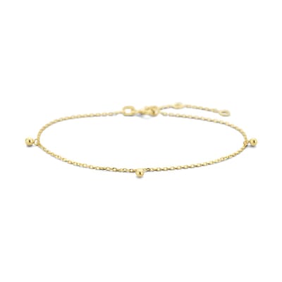 14K geelgoud armband bolletjes 16 - 17,5 - 19 cm 4026805