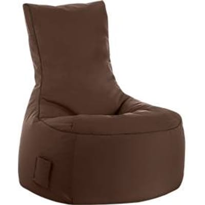 Zitzak swing scuba®, 100% polyester, wasbaar, B 650 x D 900 x H 950 mm, bruin