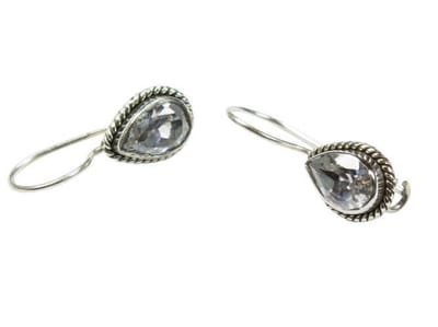 Zilveren oorbellen met sluiting Zirkonia 925 zilver