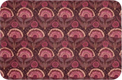 WC mat 60x40 cm - Antislip - Antiek - Bloemen - Kleurrijk - Toiletmat - Vloermat - Douchemat - Toilet tapijt - Toiletmatten