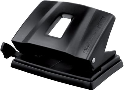 Essentials Metal 2-gaats perforator - zwart - 20/25 vel