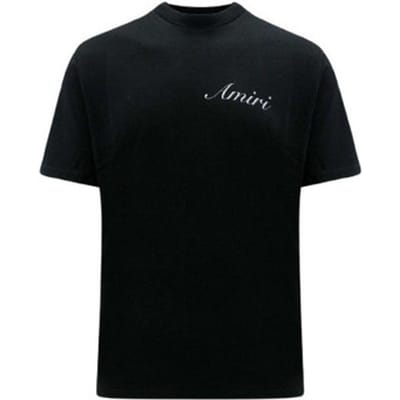 T-shirt Korte Mouw Amiri SCRIPT LOGO TEE BLACK