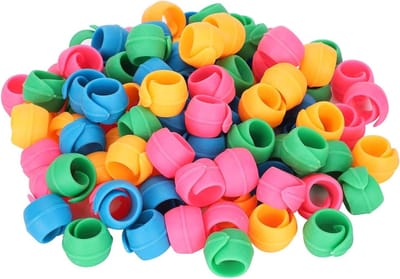 Dailygoods- Spoelhouder 100 Stuks - Siliconen Draad Huggers - Draad Spoel Savers - Voorkomt Draad Knoop - Eenvoudig in Gebruik - Duurzaam en Herbruikbaar - Draadorganizer