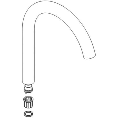 Hansgrohe HG spout Talis S2 basin mixer with, 95494000