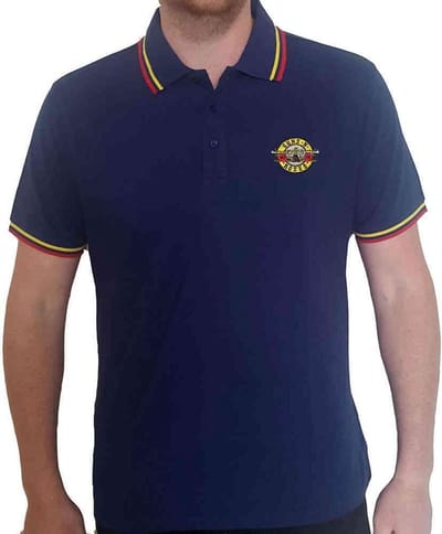 Guns N' Roses - Classic Logo Polo shirt - L - Blauw