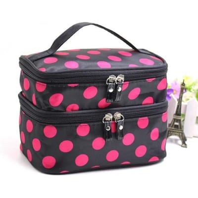 Make-uptas met grote capaciteit Dubbele rits Dames Cosmetische tas Badzak Reizen Toiletartikelen Organizer Waterdichte Opbergruimte Make-up Etui