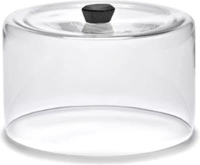 Serax Kelly Wearstler Dune stolp D30.5cm H17cm glas knop ash zwart