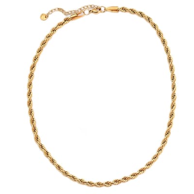 Gouden grove ketting gedraaide chain