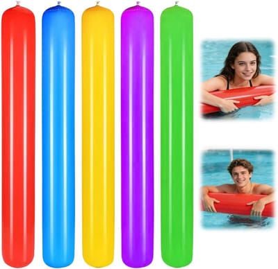 Thijox - 5 Stuks Zwemnoedels Poolnoedels 150 cm - Super Lange Drijvende Noodles voor Volwassenen - Perfect voor Zwemmen, Aquasport en Feestjes