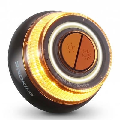 PROKING V16 alarmlicht Spanje – Magnetisch LED zwaailicht – Verplicht vanaf 2026 – Gevarendriehoek vervanger – Noodlamp auto