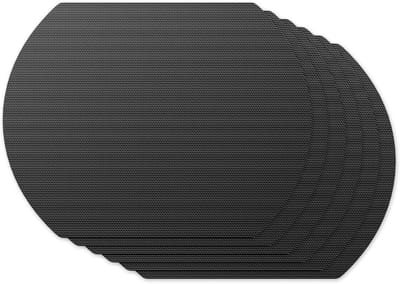 Famanu - BBQ grillmat, 6 stuks, antiaanbaklaag, 54 x 43 cm, bakmat teflon grillplaat, 0,25 mm, herbruikbare bakpapier, barbecue-accessoires voor Weber Classic Kettle houtskoolgrill 57 cm