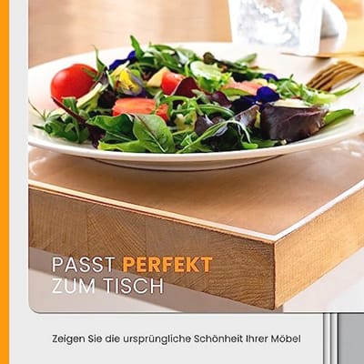 Table Film Transparant - Tafelkleden met Hoekige Rand, Wasbare Tafellakens, Verkrijgbaar in Diverse Maten