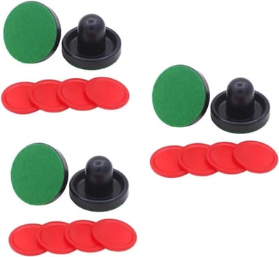Airhockey Peddels - Tafelspel Accessoires - Spannende Wedstrijden - Ergonomisch Ontworpen - 24 Stuks - Donkerblauw