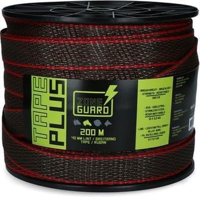 Zoneguard Premium Afrasteringslint - 200 m - Afrastering - Gebruiksvriendelijk - Weerbestendig Draad - Bruin - 40 mm