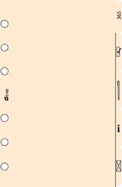 Succes A5/Executive 5 Tabkaarten Symbolen, Papier, Crème (XE160)